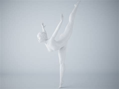 Ballet Dancer Pose 003 3d Printable Model Cgtrader