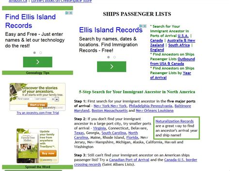 Budding Genealogists Website Olive Tree Genealogy Immigrant Ships