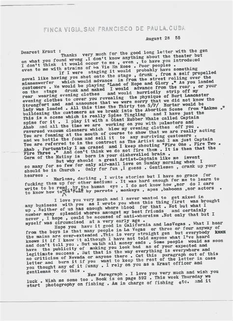 World Of The Written Word Bizarrely Sexual Hemingway Letter For Sale