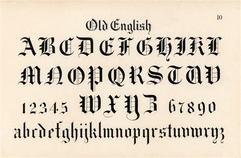 Free Photo Old English Calligraphy Fonts From Draughtsmans Alphabets