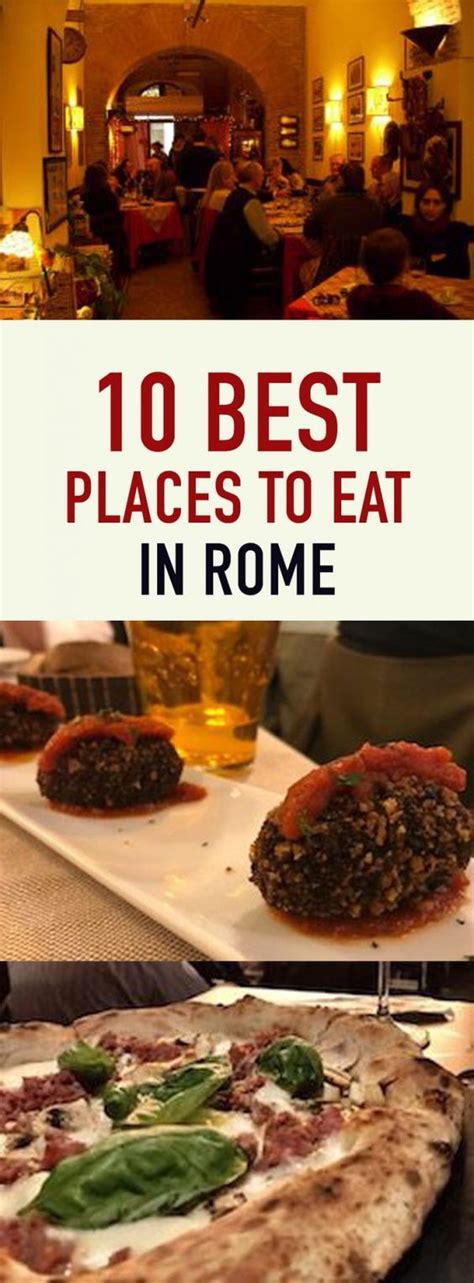 10 Best Places to Eat in Rome - The Roman Guy | Places to eat, Best