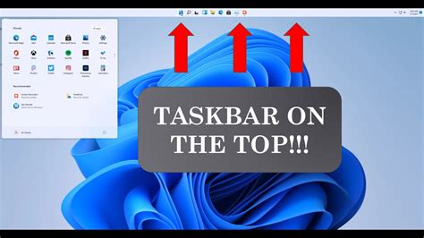 How To Move The Taskbar To The Top On Windows 11 Youtube