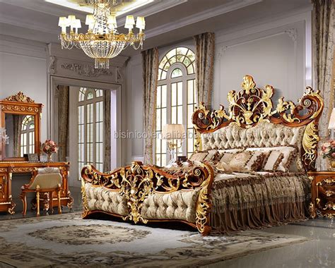 Bisini Luxury Palace King Size Bedroyal Golden King Size