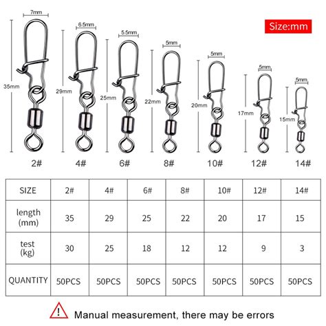 MEREDITH 50PCS Pike Fishing Accessies Connect Pin Bearing Rolling