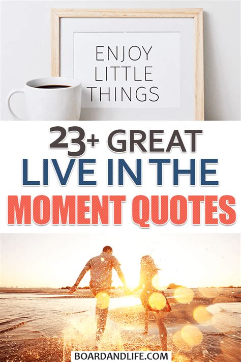 23 Live In The Moment Quotes That Will Inspire Your Day Board And