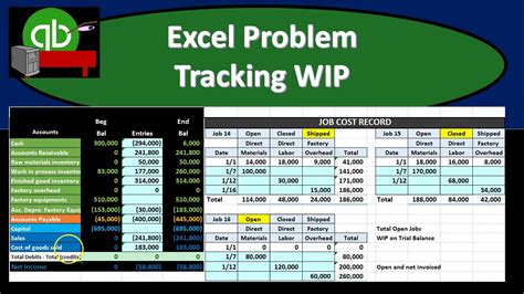Excel Problem Tracking Wip 120 Youtube