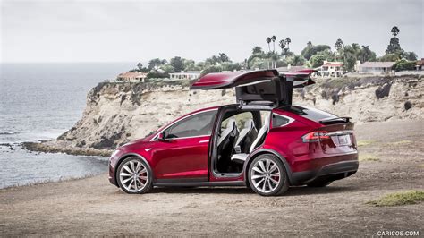 Tesla Model X 2016my Doors Up Side
