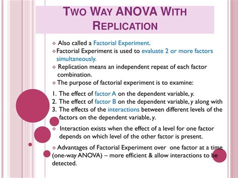 Ppt Two Way Anova With Replication Powerpoint Presentation Free Download Id