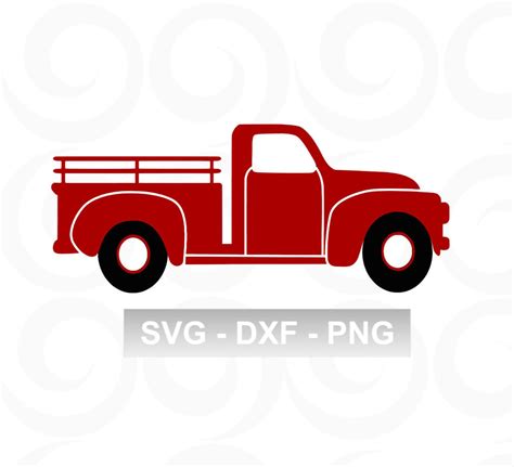 Truck SVG Red Truck SVG Truck Clipart Rustic Svg | Etsy