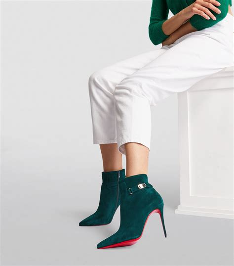 christian louboutin lock so kate booty suede ankle boots 100 harrods bs