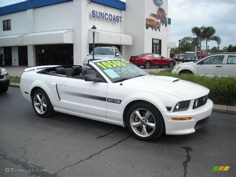 2007 Performance White Ford Mustang Gtcs California Special