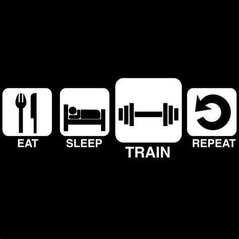 Eat Sleep Train And Repeat Fitness Motivation Quotes Inspirational Quotes Motivation