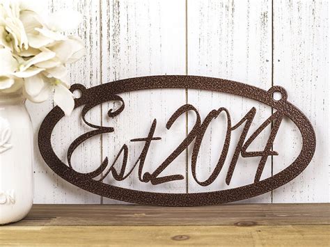 Maybe you would like to learn more about one of these? Buy a Hand Crafted Established Family Metal Sign | Metal Wall Art | Established Sign ...