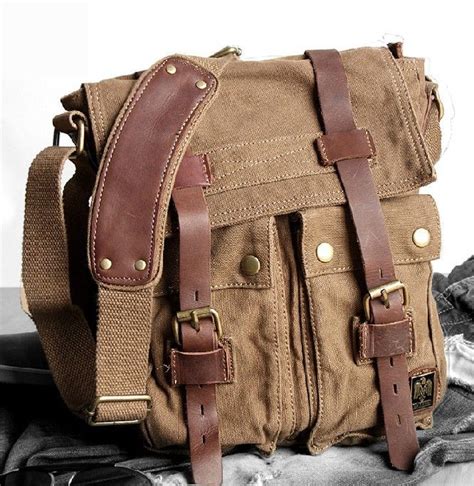 IPAD2 mens canvas shoulder bag, men's canvas satchel | Canvas satchel, Canvas shoulder bag, Satchel