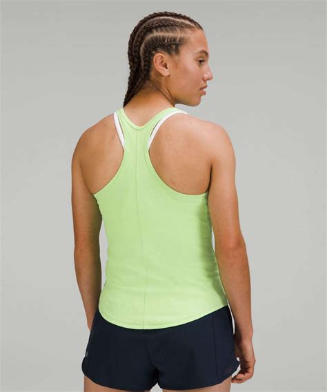 Lululemon Base Pace Ribbed Tank Top Scream Green Light First Release