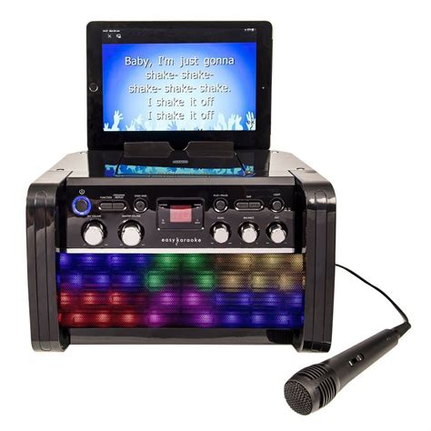 Easy Karaoke Bluetooth Karaoke System With Led Effects And 1 Microphone
