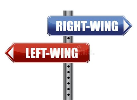 Left And Right Wing Sign Illustration Stock Vector Illustration Of