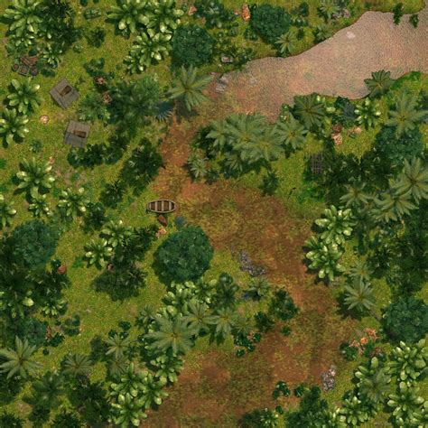 Rpg Jungle Battle Map Etsy