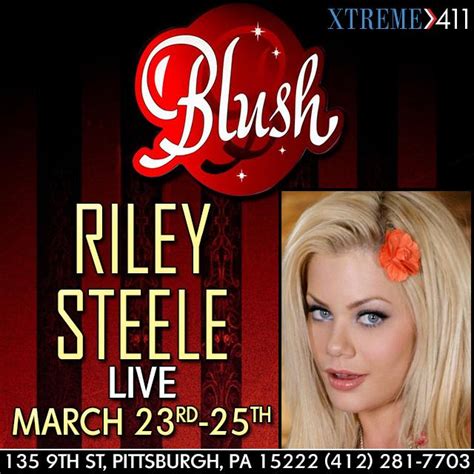 Riley Steele Live March 23rd 25th At Blush Pittsburgh Strip Clubs