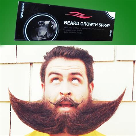 60ml Beard Growth Spray Increase Facial Hair Growth Liquid More Mustache Thicken Makes Hair