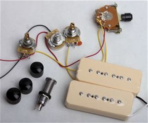 • output:one metal braided wire. Flaxwood P90 Wiring Kit - Guitar bodies and kits from BYOGuitar