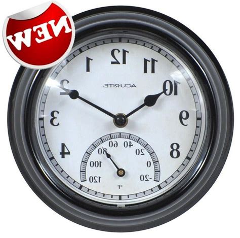 Large outdoor clock 18 inch by skynature. Large Wall Clock Indoor Outdoor Battery Powered Analog