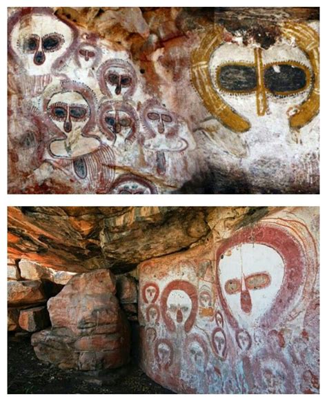 Wandjina Cave Paintings The Kimberley Region Is Home To Some Of The