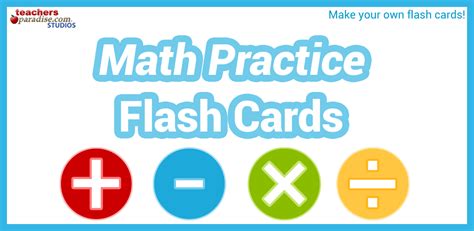 Math Practice Flash Cards Appstore For Android