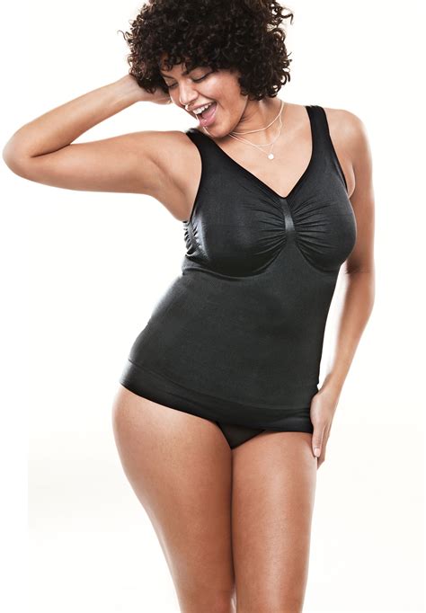 Secret Solutions Womens Plus Size Seamless Shaping Cami 21243 Ebay