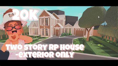 How to build a family house in bloxburg 20k 2 story step by step indeed lately has been sought by consumers around us, perhaps one of you. 20k two story RP home (Bloxburg - exterior only) - YouTube