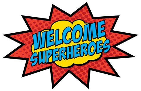Welcome Superheroes 11 X 17 Sign Pc Instant Download Etsy Superhero