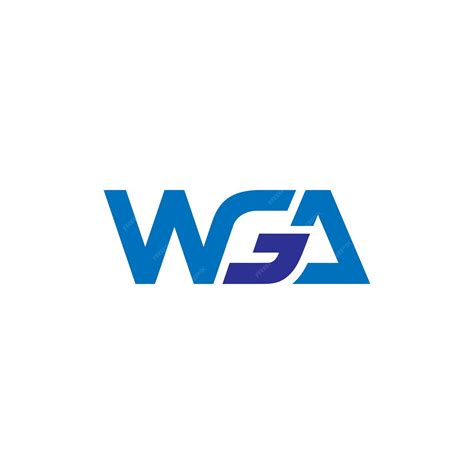 Premium Vector Wga Logo Design