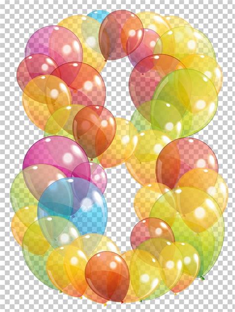 Number Balloon Png Balloon Balloons Birthday Clipart Coreldraw