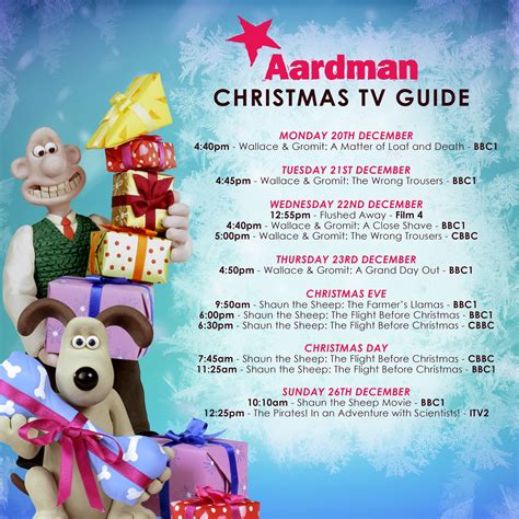 📺 The Aardman Christmas Tv Guide 📺 Wallace And Gromit