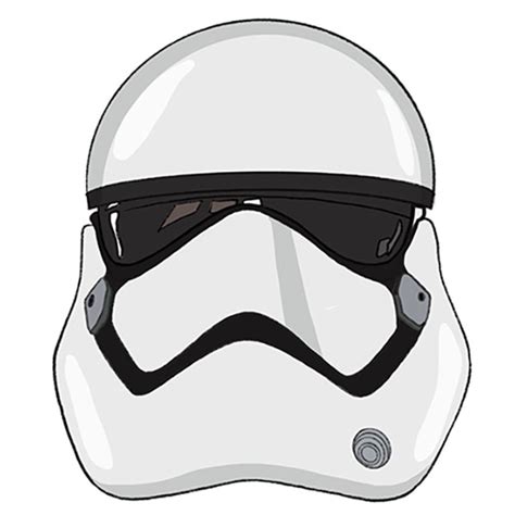 How To Draw A Stormtrooper Helmet Drawing Tutorial For Kids