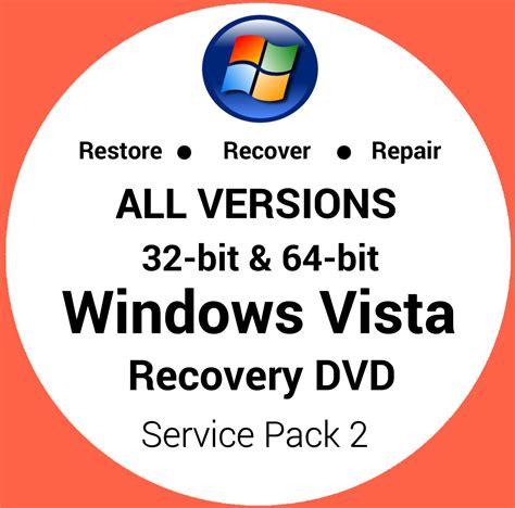 Windows Vista Home Premium 32 And 64 Bit Recovery Reinstall Restore Dvd