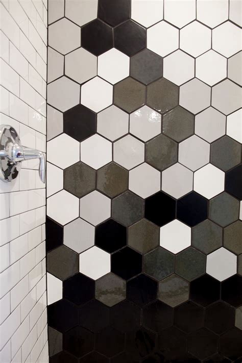 Honeycomb Tile Shower Hexagonal Mosaic Hexagon Tiles Mosaic Tiles
