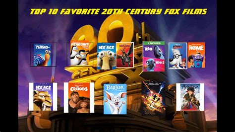 My Top 10 Favorite 20th Century Fox Movies Bystarcomedianvevoddus37w