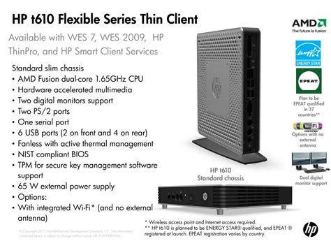 Ppt Hp T610 And T510 Introducing Hps Fastest Flexible Series Thin