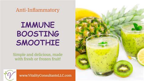 Immune Boosting Smoothie Vitality Consultants