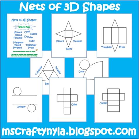 Nylas Crafty Teaching Free 3d Shape Nets