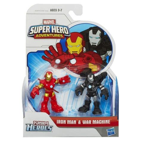 Marvel Playskool Super Hero Adventures Mini Figure 2 Pack Iron Man