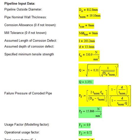 Mathcad Test Calculation Sheet Following Appendix B Example 7 From