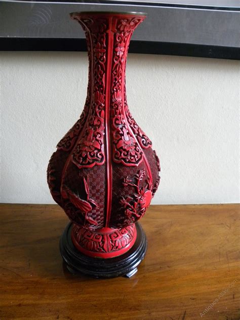 Antiques Atlas A Fine Example Of A Cinnabar Lacquer Vase