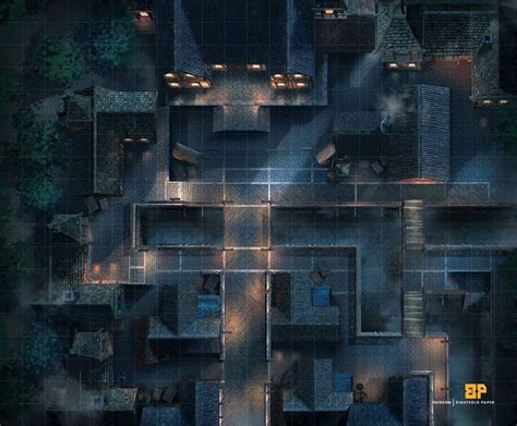 1 Overcast City Part 03 23x19 Battlemaps Dungeon Maps