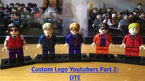 Custom Lego Youtubers Part 2 Dte Youtube