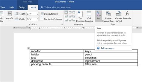 With word for the web you can create numbered and bulleted lists, but you can't sort lists alphabetically. How to Sort Alphabetically in Word