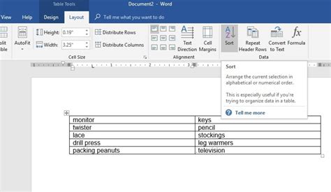 Open the document you wish to edit in microsoft word 2013 and then select the numbered or bulleted list. How To Sort Data In Word Table