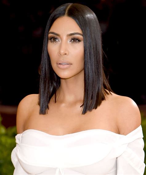 Kim Kardashian Sleek Hairstyles Bob Hairstyles Hairstyle