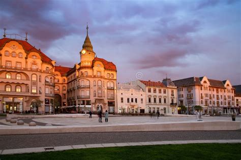 Historical Buildings In Oradea City Center Romania Stock Photo Image